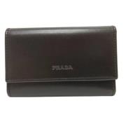 Pre-owned Leather key-holders Prada Vintage , Black , Unisex