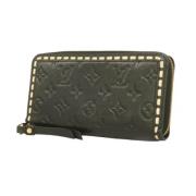 Pre-owned Leather wallets Louis Vuitton Vintage , Black , Dames