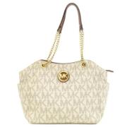 Pre-owned Canvas totes Michael Kors Pre-owned , White , Dames