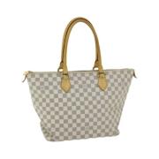 Pre-owned Canvas louis-vuitton-bags Louis Vuitton Vintage , White , Da...