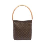 Pre-owned Canvas handbags Louis Vuitton Vintage , Brown , Dames