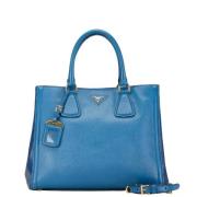 Pre-owned Leather handbags Prada Vintage , Blue , Dames