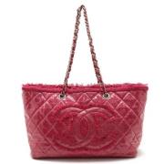 Pre-owned Plastic totes Chanel Vintage , Pink , Dames