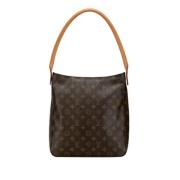 Pre-owned Canvas handbags Louis Vuitton Vintage , Brown , Dames