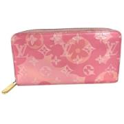 Pre-owned Fabric wallets Louis Vuitton Vintage , Pink , Dames