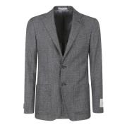 Grijze jas met spiegel revers Corneliani , Gray , Heren