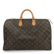 Pre-owned Canvas handbags Louis Vuitton Vintage , Brown , Dames