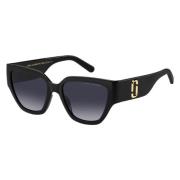 Zwart/Donkergrijs Geshade Zonnebril Marc Jacobs , Black , Dames