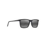 Rechthoekige zonnebril van carbon fiber Maui Jim , Black , Heren