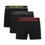 Zwarte Boxershorts Set - Stretchkatoen Emporio Armani , Black , Heren