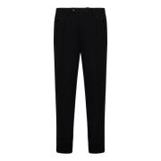 Zwarte Wollen Broek met Geribbelde Pijpen Ralph Lauren , Black , Heren