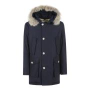 Blauwe Arctic Parka Klassieke Jas Woolrich , Blue , Heren