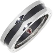 Pre-owned Metal rings Bvlgari Vintage , Black , Dames