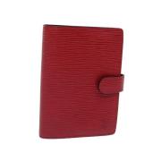 Pre-owned Leather home-office Louis Vuitton Vintage , Red , Dames