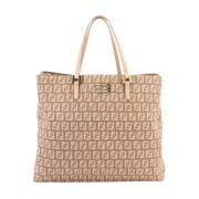 Pre-owned Canvas fendi-bags Fendi Vintage , Beige , Dames