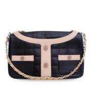 Pre-owned Leather chanel-bags Chanel Vintage , Black , Dames