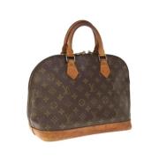 Pre-owned Canvas handbags Louis Vuitton Vintage , Brown , Dames