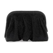 Kristal Mesh Handgemaakte Clutch Benedetta Bruzziches , Black , Dames