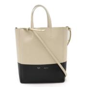 Pre-owned Leather totes Celine Vintage , Beige , Dames