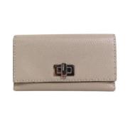 Pre-owned Leather wallets Fendi Vintage , Gray , Dames