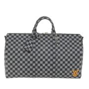 Pre-owned Canvas handbags Louis Vuitton Vintage , Black , Dames