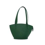 Pre-owned Leather louis-vuitton-bags Louis Vuitton Vintage , Green , D...