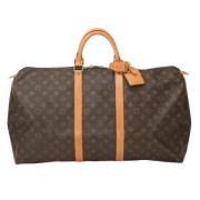 Pre-owned Canvas handbags Louis Vuitton Vintage , Brown , Dames