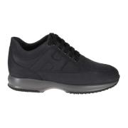 Interactieve Nabuk Platte Schoenen Hogan , Blue , Heren