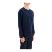 4-bar Milano Stitch Longsleeve T-shirt Thom Browne , Blue , Heren