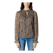 Lange mouw ronde hals blouse Vila , Multicolor , Dames