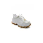 Witte damessneakers Fltberele12 Guess , White , Dames