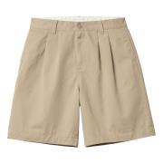 Casual Denim Shorts voor Mannen Carhartt Wip , Beige , Heren