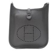 Pre-owned Leather shoulder-bags Hermès Vintage , Black , Dames