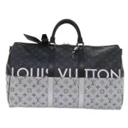 Pre-owned Canvas handbags Louis Vuitton Vintage , Black , Dames