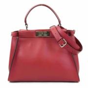 Pre-owned Leather fendi-bags Fendi Vintage , Red , Dames