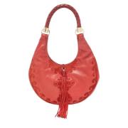 Pre-owned Leather handbags Yves Saint Laurent Vintage , Red , Dames