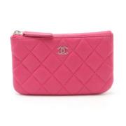 Pre-owned Leather handbags Chanel Vintage , Pink , Dames