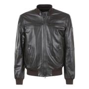 Bruine Bomber Nappa Jas Peuterey , Brown , Heren