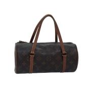 Pre-owned Canvas handbags Louis Vuitton Vintage , Brown , Dames