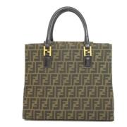 Pre-owned Canvas fendi-bags Fendi Vintage , Brown , Dames