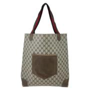 Pre-owned Canvas gucci-bags Gucci Vintage , Beige , Dames