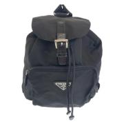 Pre-owned Canvas backpacks Prada Vintage , Black , Dames