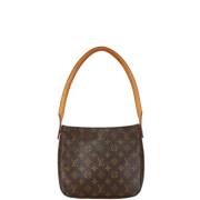 Pre-owned Canvas handbags Louis Vuitton Vintage , Brown , Dames