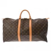 Pre-owned Canvas handbags Louis Vuitton Vintage , Brown , Dames