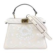 Pre-owned Leather fendi-bags Fendi Vintage , White , Dames