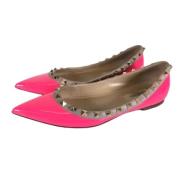 Pre-owned Leather flats Valentino Vintage , Pink , Dames