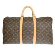 Pre-owned Canvas handbags Louis Vuitton Vintage , Brown , Dames