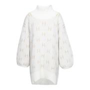 Gezellige Oversized Gebreide Trui Wit Hést , White , Dames