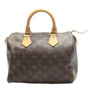 Pre-owned Canvas handbags Louis Vuitton Vintage , Brown , Dames