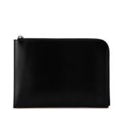 Pre-owned Leather clutches Louis Vuitton Vintage , Black , Dames